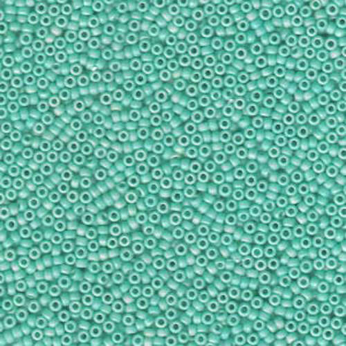 Miyuki 15/0 Rocaille Bead - 15-9412FR - Matte Opaque Turquoise AB - 250gm Bag