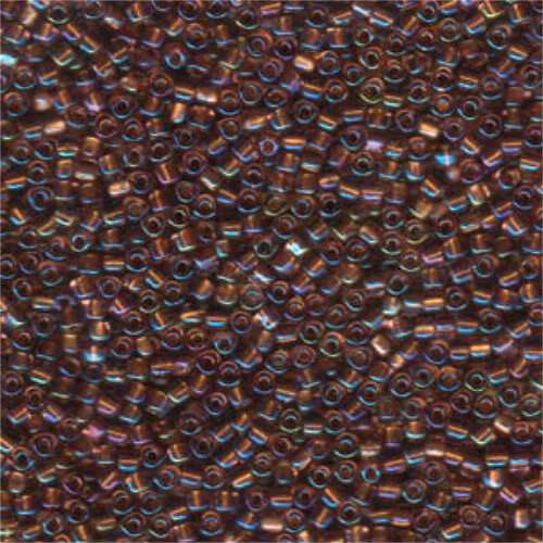 Miyuki 10/0 Triangle Bead - TR10-1838 - Colour Lined Amber/Copper - 250gm Bag