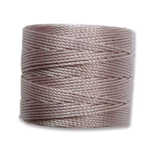 S-Lon Standard Twist Bead / Macrame Cord (TEX210) - Silver - SLBC-SLV