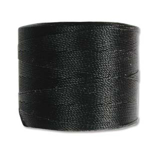 S-Lon Micro Twist Bead / Macrame Cord (TEX70) - Black - SLMC-BLK