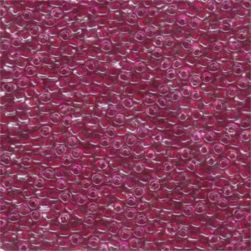 Miyuki 10/0 Triangle Bead - TR10-1140 - Cranberry Lined Crystal - 250gm Bag