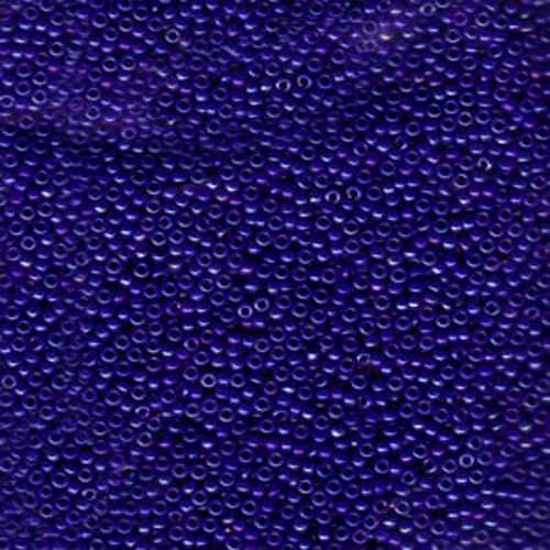 Miyuki 15/0 Rocaille Bead - 15-91945 - Opaque Cobalt Luster - 100gm Bag