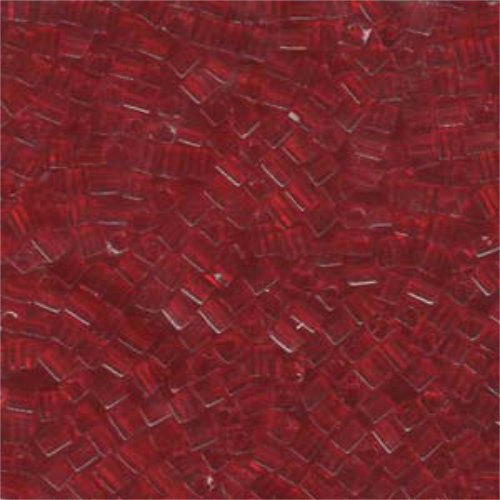 Miyuki 3mm (SB3) Square Bead - SB3-141 - Transparent Ruby - 250gm Bag