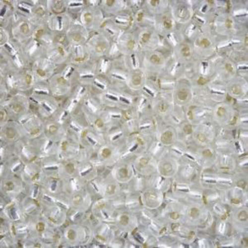 Miyuki 6/0 Rocaille Bead - 6-9131S - Silver Lined Crystal - 250gm Bag