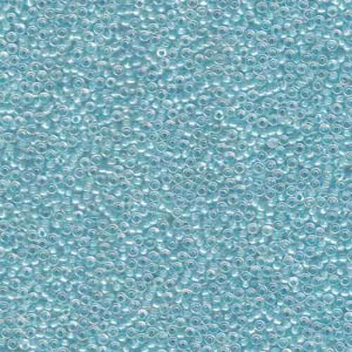 Miyuki 15/0 Rocaille Bead - 15-9278 - Sky Blue Lined Crystal AB - 250gm Bag