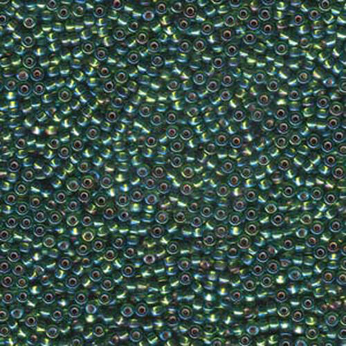 Miyuki 11/0 Rocaille Bead - 11-91026 - Silver Lined Olive AB - 250gm Bag