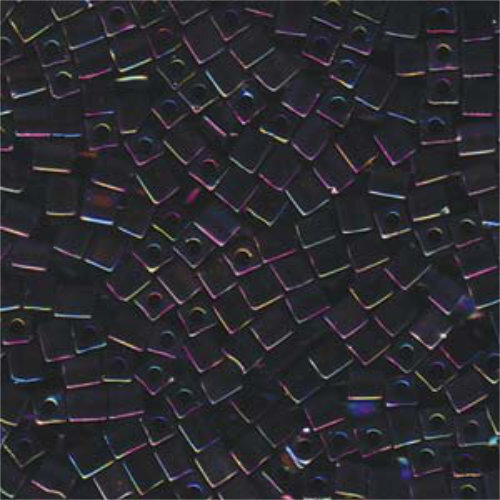 Miyuki 4mm (SB4) Square Bead - SB4-455 - Metallic Blue Iris - 250gm Bag