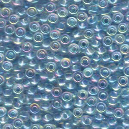 Miyuki 6/0 Rocaille Bead - 6-9269 - Glacier Blue Lined Crystal AB - 250gm Bag