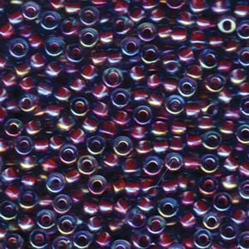 Miyuki 6/0 Rocaille Bead - 6-9340 - Hot Pink Lined Aqua AB - 250gm Bag