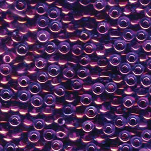 Miyuki 6/0 Rocaille Bead - 6-9352 - Fuchsia Lined Aqua AB - 250gm Bag