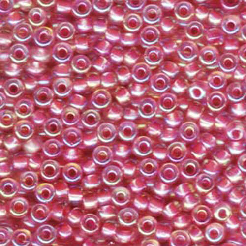 Miyuki 6/0 Rocaille Bead - 6-9355 - Hot Pink Lined Crystal AB - 250gm Bag
