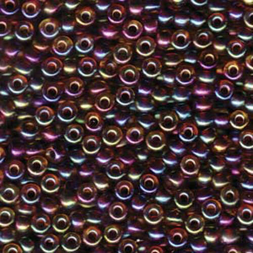 Miyuki 6/0 Rocaille Bead - 6-9357 - Root Beer Lined Topaz AB - 250gm Bag