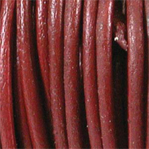 1mm Indian Leather Corida Red - 25 Yards - 22.5 Metres Roll