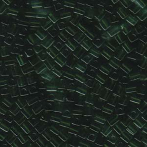 Miyuki 4mm (SB4) Square Bead - SB4-158 - Transparent Olive - 250gm Bag