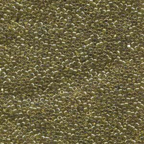 Miyuki 15/0 Delica Bead - DBS0124 - Transparent Chartreuse Luster - 50gm Bag