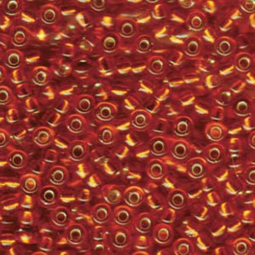 Miyuki 6/0 Rocaille Bead - 6-9138S - Silver Lined Orange - 250gm Bag