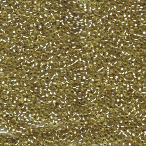Miyuki 15/0 Rocaille Bead - 15-91631 - Semi Matte Silver Lined Jonquil - 250gm Bag