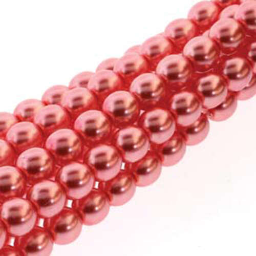 6mm Czech Glass Pearl - 75 Bead Strand - PRL06-61235 - Blush