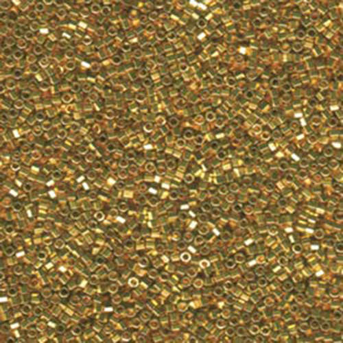 Miyuki 15/0 Delica Hex Cut Bead - DBSC-0031 - 24Kt Bright Gold - 50gm Bag