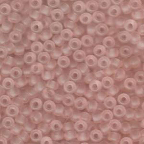 Miyuki 6/0 Rocaille Bead - 6-9155F - Matte Transparent Light Tea Rose - 250gm Bag