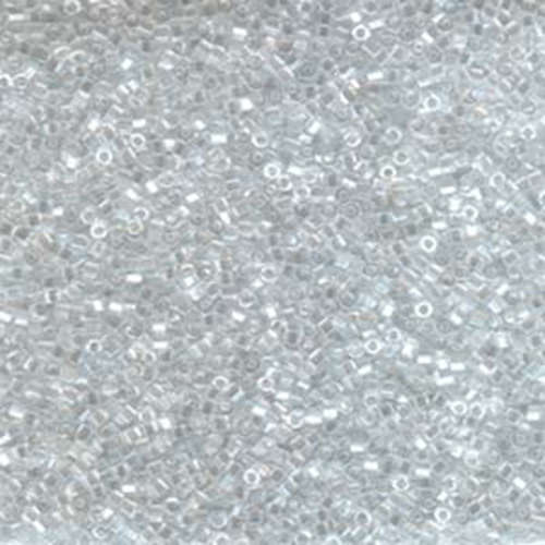 Miyuki 15/0 Delica Hex Cut Bead - DBSC-0050 - Crystal Luster - 50gm Bag