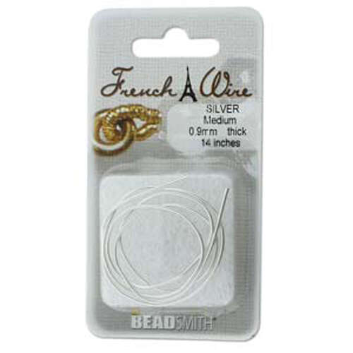 French Wire Medium (0.9mm) - FWSM - Silver - 16 Inches