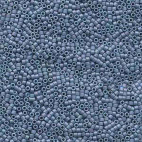 Miyuki 11/0 Delica Bead - DB376 - Matte Metallic Light Grey Blue - 100gm Bag