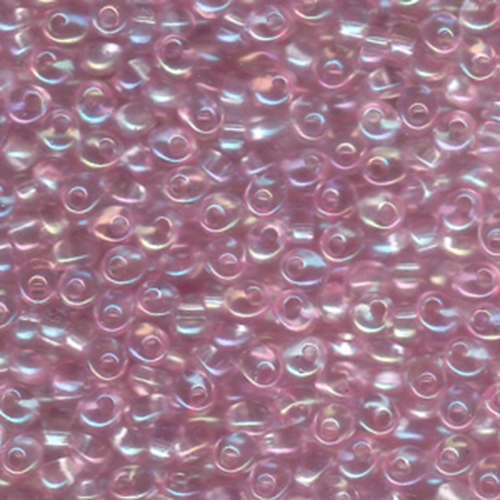 Miyuki 4mm Magatama Bead - MA4-2153 - Transparent Bubble Gum Pink AB - 250gm Bag