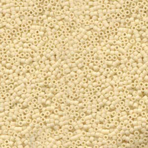Miyuki 11/0 Delica Bead - DB762 - Matte Opaque Cream - 100gm Bag