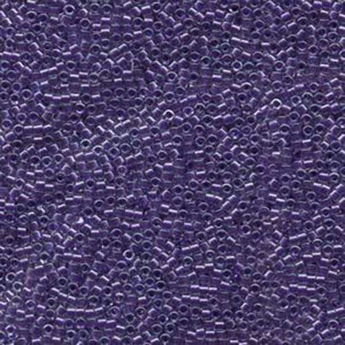 Miyuki 11/0 Delica Bead - DB923 - Sparkling Violet Lined Crystal - 100gm Bag