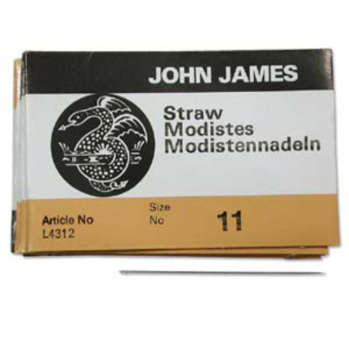 John James - English Straw / Milliner Needles - 25 Pack Size 11 - L4312-011