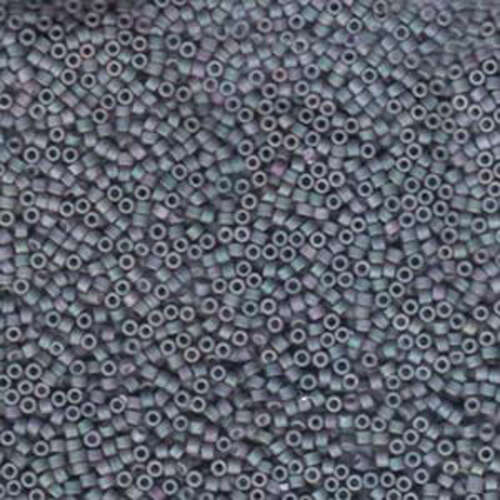 Miyuki 11/0 Delica Bead - DB1063 - Matte Metallic Blue Slate AB - 100gm Bag