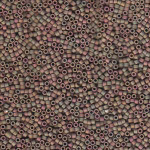 Miyuki 11/0 Delica Bead - DB1061 - Matte Metallic Dusky Clay AB - 100gm Bag