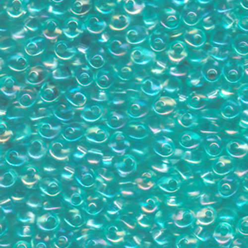 Miyuki 4mm Magatama Bead - MA4-2154 - Transparent Mint Green AB - 250gm Bag