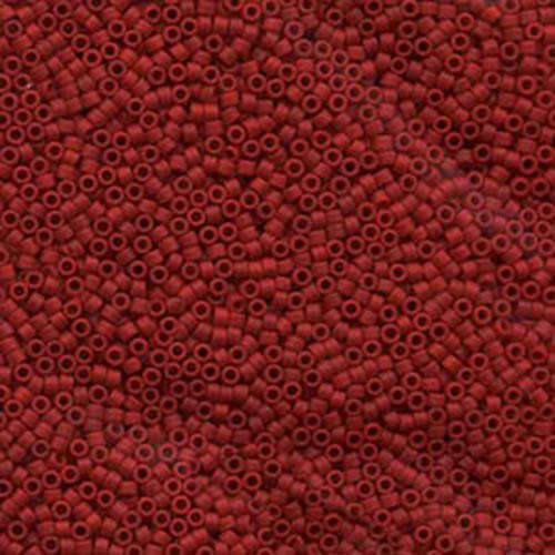 Miyuki 11/0 Delica Bead - DB796 - Matte Opaque Dyed Maroon - 100gm Bag