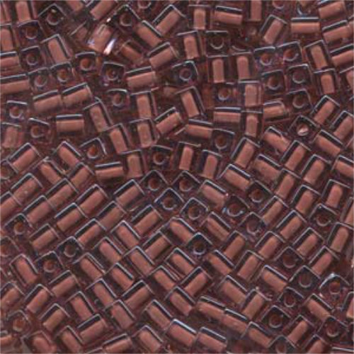 Miyuki 4mm (SB4) Square Bead - SB4-2645 - Pink Lined Pink - 250gm Bag