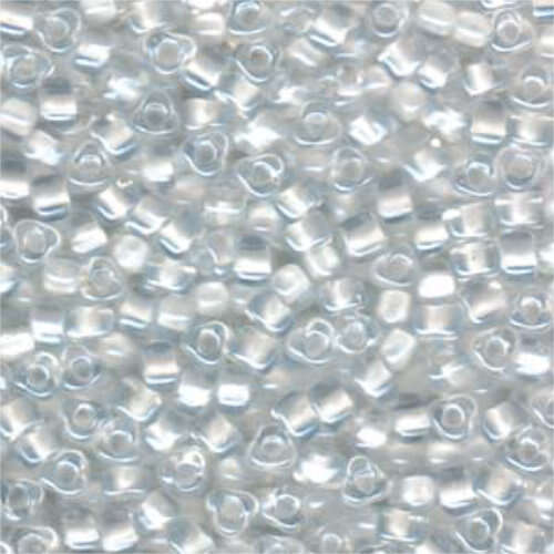 Miyuki 5/0 Triangle Bead - TR5-1104 - White Lined Crystal - 250gm Bag