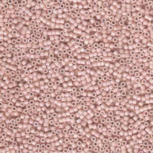 Miyuki 11/0 Delica Bead - DB1525 - Matte Opaque Pink Champagne AB - 100gm Bag