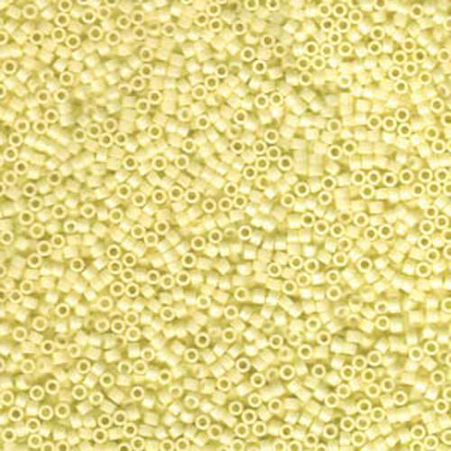 Miyuki 11/0 Delica Bead - DB1491 - Opaque Pale Yellow - 100gm Bag
