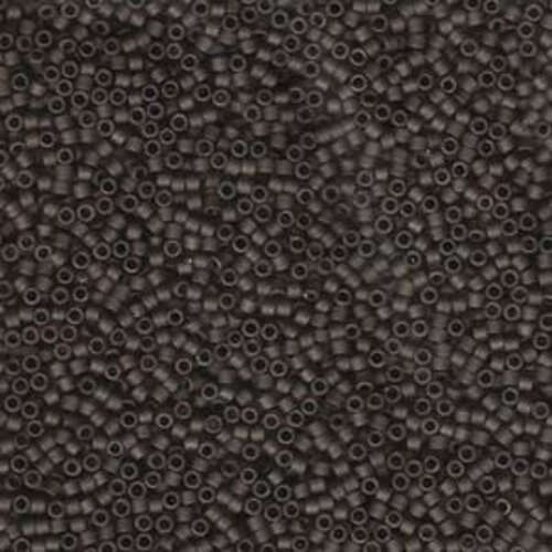 Miyuki 11/0 Delica Bead - DB384 - Matte Transparent Smoky Quartz - 100gm Bag