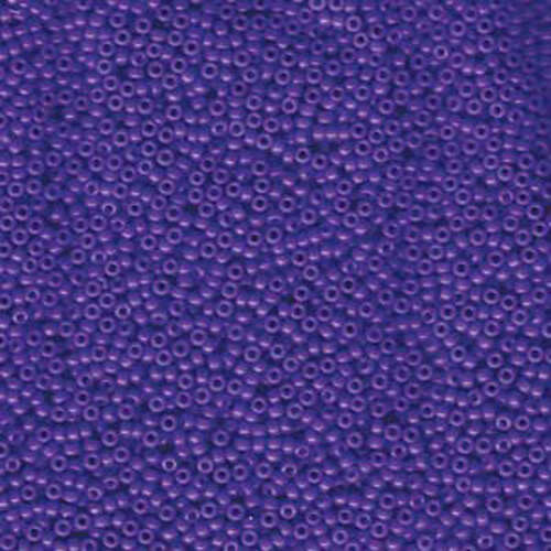 Miyuki 15/0 Rocaille Bead - 15-91486 - Opaque Dyed Purple - 250gm Bag