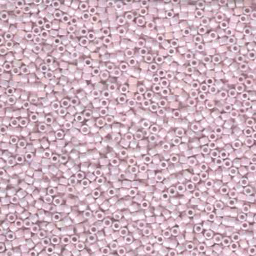 Miyuki 11/0 Delica Bead - DB1504 - Opaque Pale Rose AB - 100gm Bag