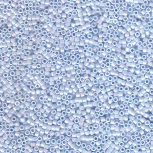 Miyuki 11/0 Delica Bead - DB1507 - Opaque Light Sky Blue AB - 100gm Bag