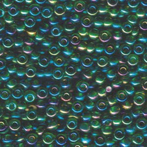 Miyuki 6/0 Rocaille Bead - 6-9179 - Transparent Green Luster - 250gm Bag