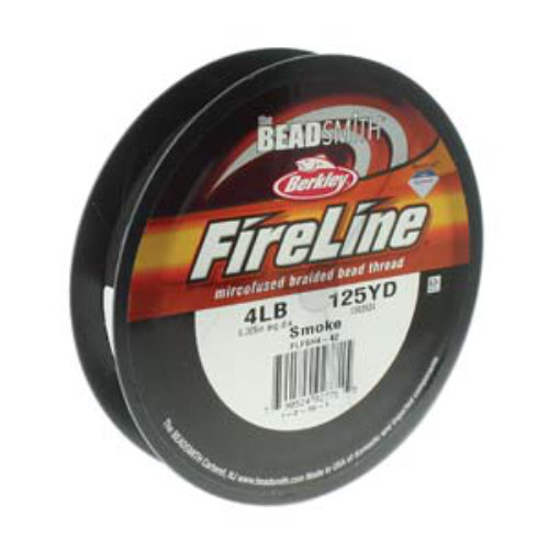 Fireline - 4LB .005" / .12mm Smoke Grey - 125 yd / 114m Roll - FL04SG125