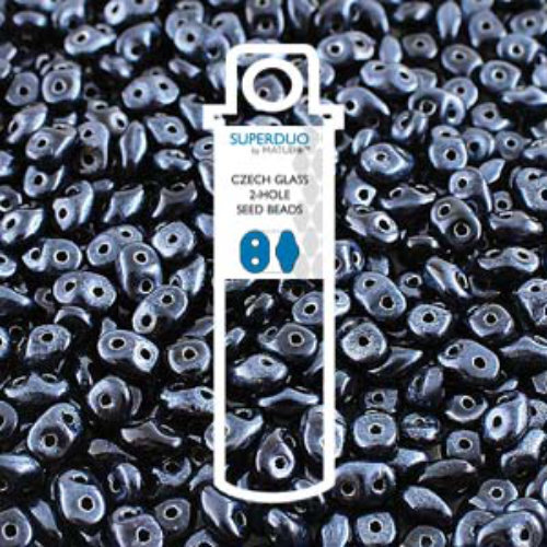 Super Duo 2.5mm x 5mm - DU0523980-24204 - Metalust Steel Blue - 22.5gm Tube
