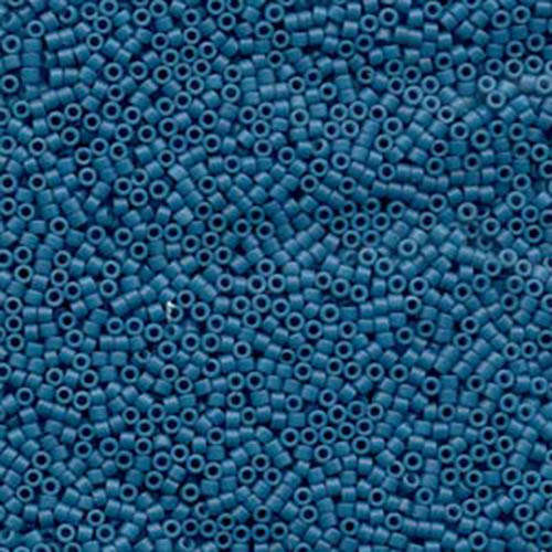 Miyuki 11/0 Delica Bead - DB798 - Matte Opaque Dyed Capri Blue - 100gm Bag