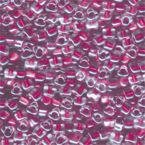 Miyuki 5/0 Triangle Bead - TR5-1554 - Cranberry Lined Crystal AB - 250gm Bag