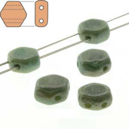 Honeycomb 6mm - HC0699991-14457 - Hodge Podge Seafoam Luminous - 30 Bead Strand