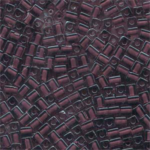 Miyuki 4mm (SB4) Square Bead - SB4-2647 - Purple Lined Purple - 250gm Bag